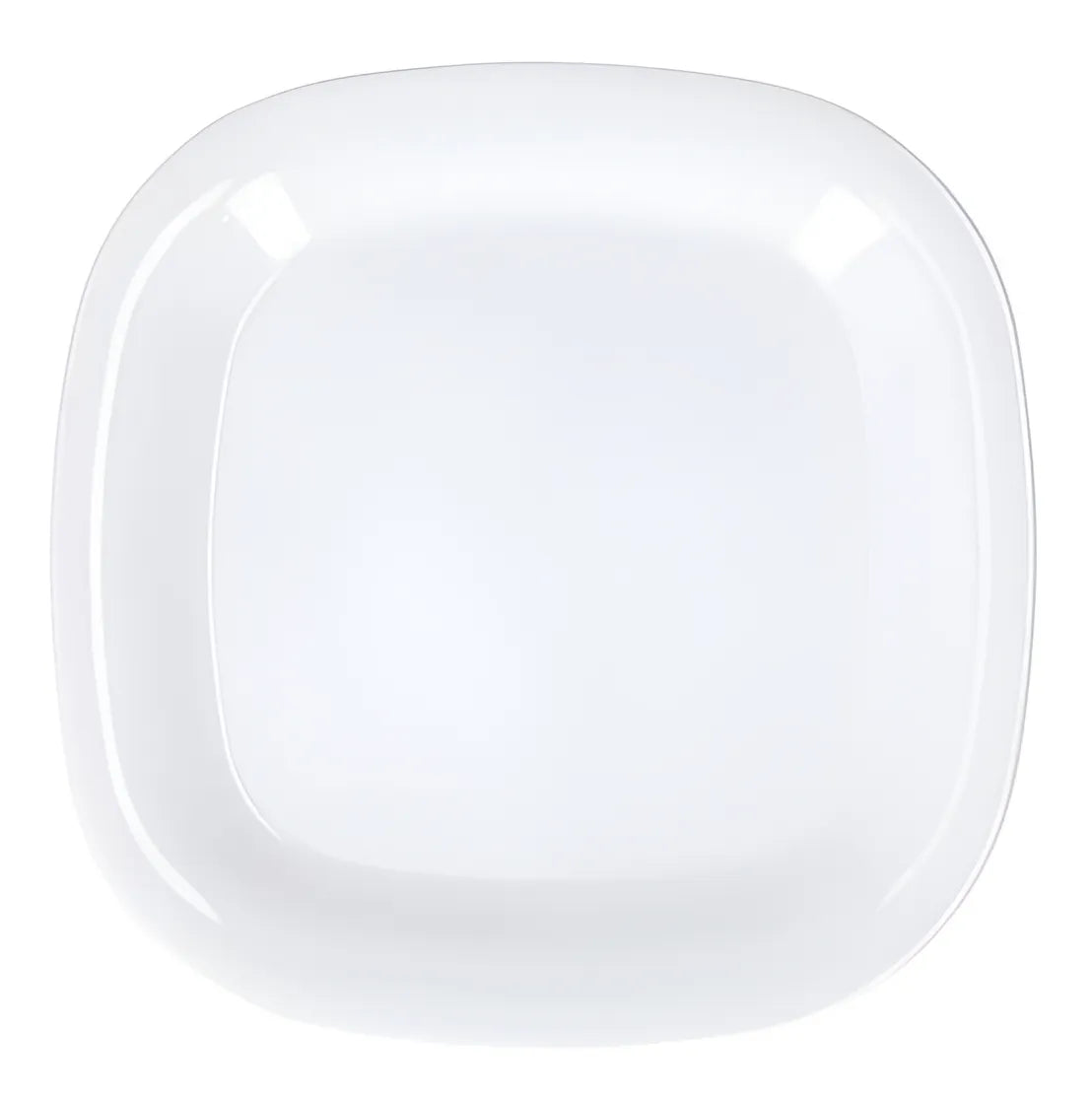 PLATO CUADRADO 25 CM/10" BLANCO DIAMANTE