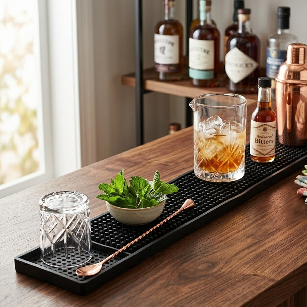 Tapete para Bar 60 x 9 cm Flexible Antiderrames para Bartender | Kinso Home