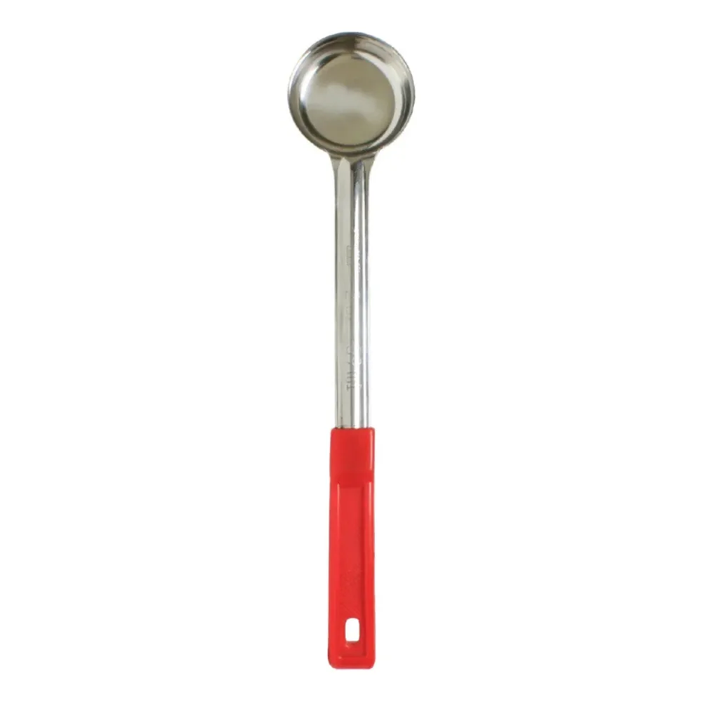 CUCHARA PORCIONADORA 2 OZ AC INOX ROJA