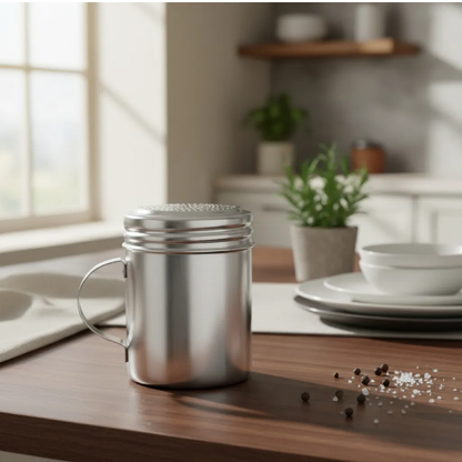SALERO COCINA 10 OZ CON ASA A. INOXIDABL