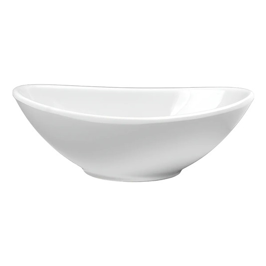 Ramekin De Melamina Tazon Ovalado Blanco 50 Ml