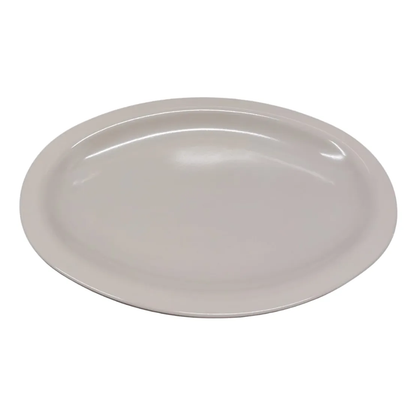PLATON DE MELAMINA OVAL 22CM BEIGE