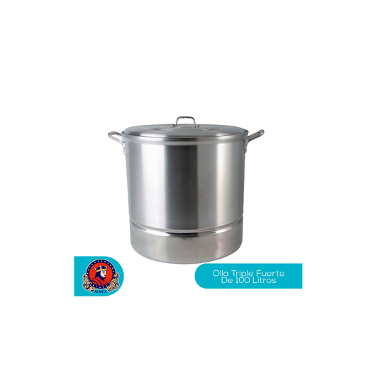 Olla Profesional #120 / 100 L de Aluminio Triple Fuerte | By Kinso Home