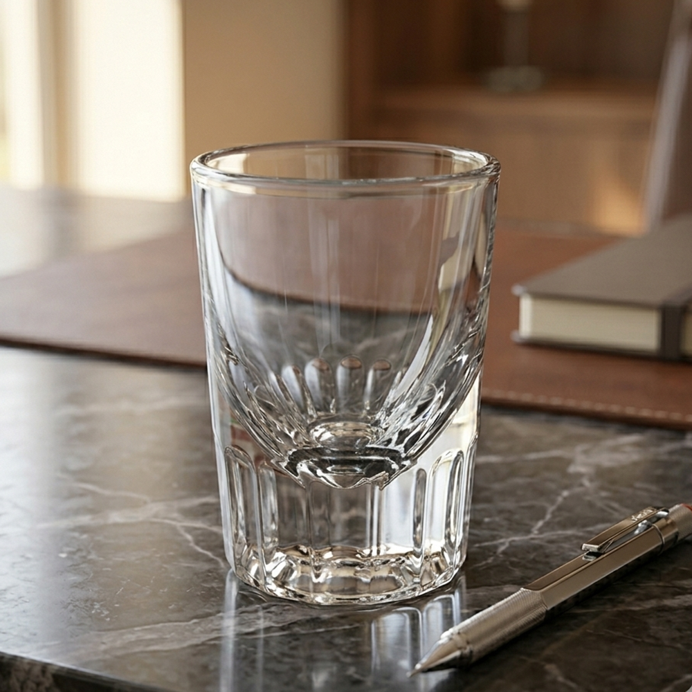 Vaso Shot Whisky 1.5 oz / 44 ml de Vidrio Compacto | By Kinso Home