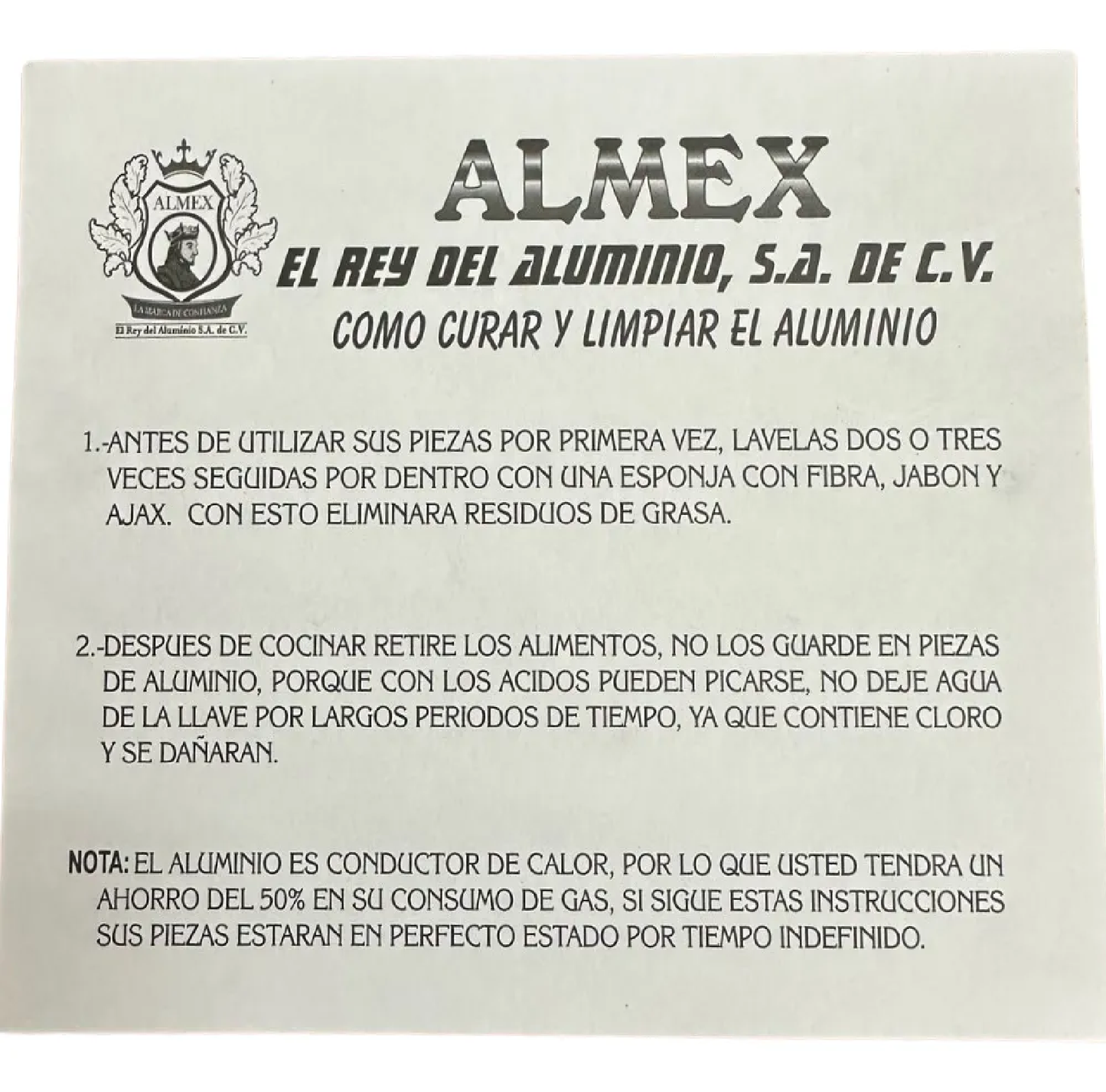 OLLA #30 20.5 LT ALUMINIO TRIPLE FUERTE EL REY