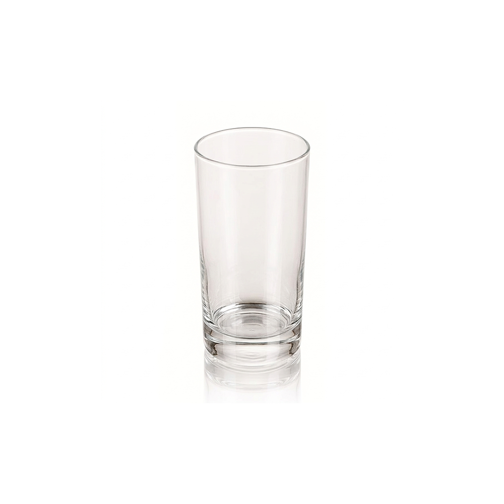 Vaso Juguero 230 ml / 7.7 oz de Vidrio Grueso Resistente | By Kinso Home