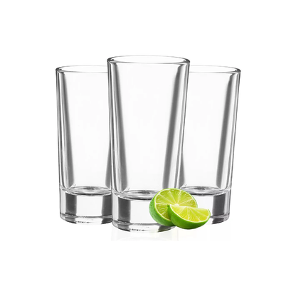 Tequilero de Vidrio Modelo Lunita Capacidad 2 oz / 60 ml