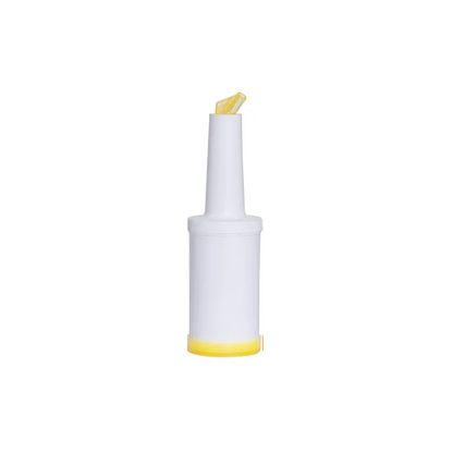 Botella para Bar 1 Litro con Tapa Amarilla para Bebidas y Jarabes | Kinso Home
