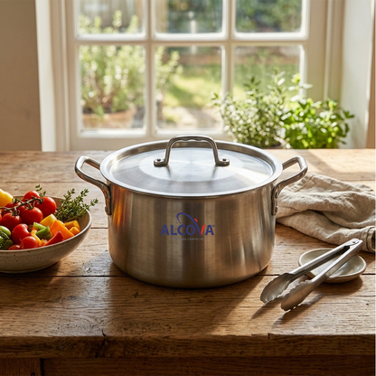Media Olla Recta Experta Profesional 50 cm de Aluminio | Alcova By Kinso Home