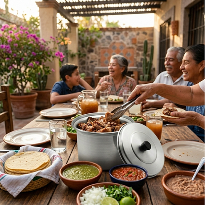 Olla Taquera 18 cm de Aluminio con Tapa para Cocina | Alcova By Kinso Home